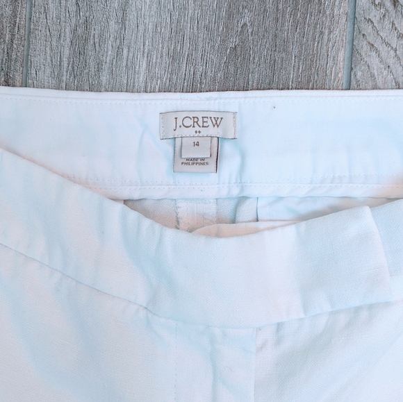 J Crew White Scalloped Shorts Size 14 - Picture 3 of 8